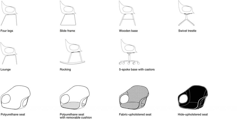 Elephant Trestle Swivel Office Armchair - Minimum Order of 2