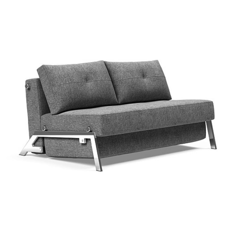 Cubed Full Size Sofa Bed With Chrome Legs