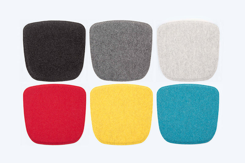 Modern Maharam Kvadrat Wool Seatpads for Kubikoff Armchair Collection top view