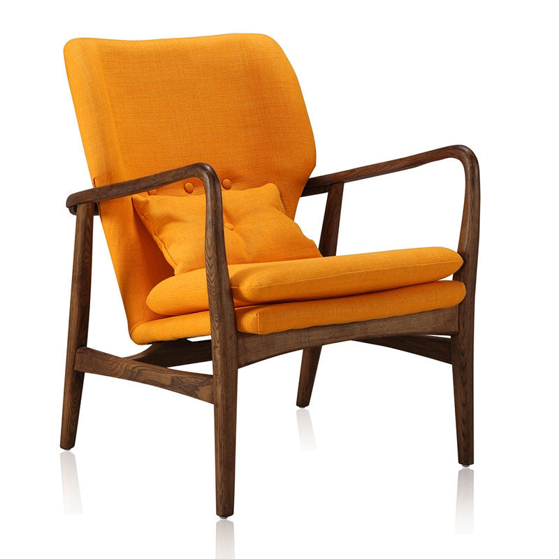 Buy Solid Walnut Finished Ashwood Frame Bradley Lounge Chair | 212Concept