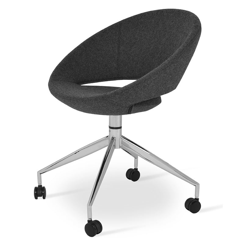 Buy Round Seat Spider 4-Legged Modern Crescent Task Chair | 212Concept