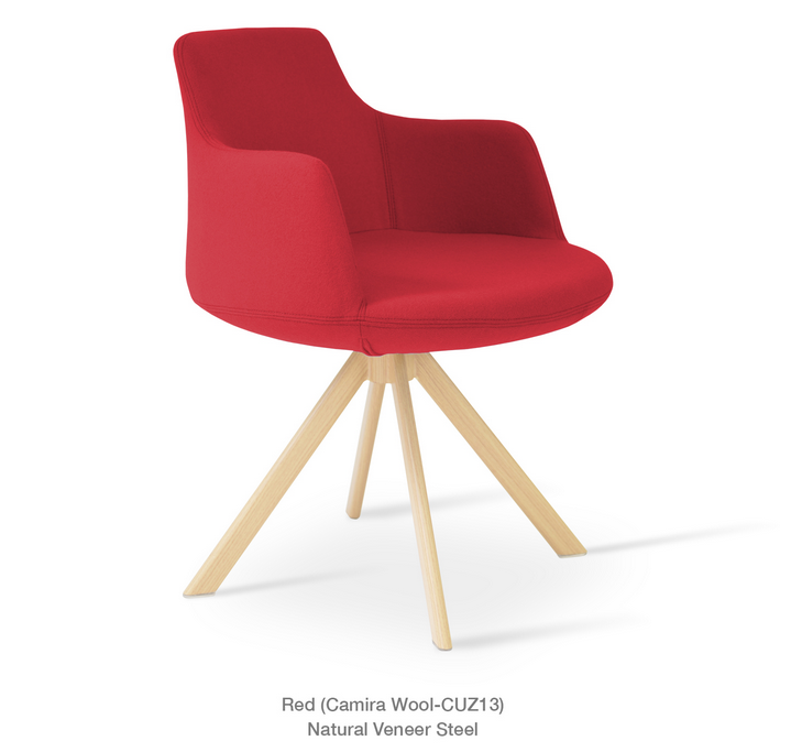 Buy Round Sword Legged Wool Upholstered Modern Armchair | 212Concept