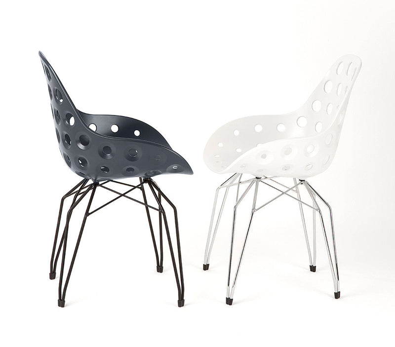 Diamond Dimple Armchairs in black and white | 212Concept