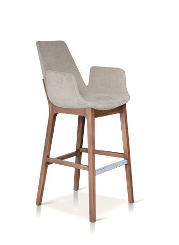 Eiffel contemporary wood stool 