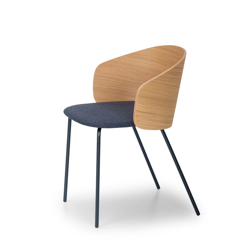 Not Wood Stackable Steel 4 Legs Chair