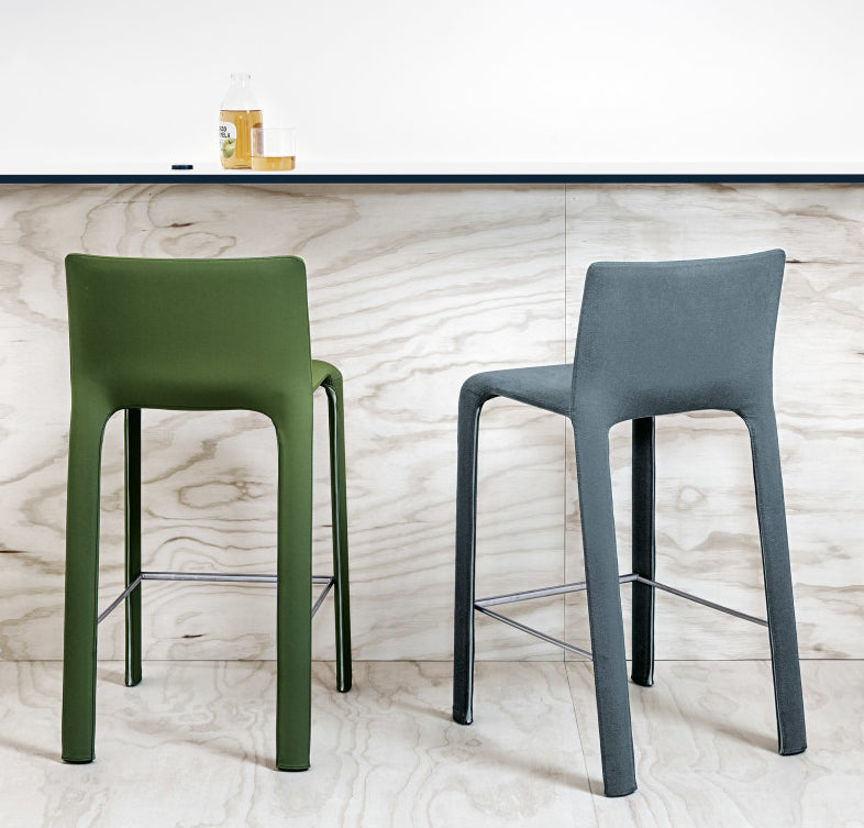 Buy Simplistic Padded Italian Stool with Kvadrat Upholstery | 212Concept