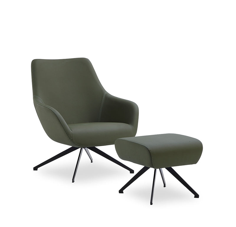 Buy Scandinavian Designed Curvy Lamy Swivel Lounge Chair | 212Concept