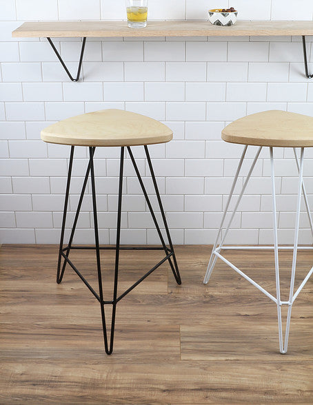 Buy Modern Industrial Wood Madison Stool | 212Concept