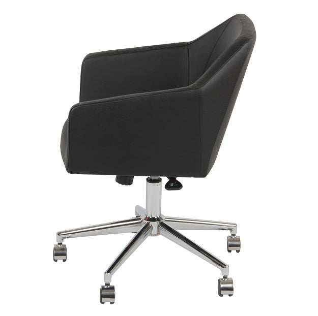 Buy Mercer Modern Desk Chair In Black Leatherette | 212Concept