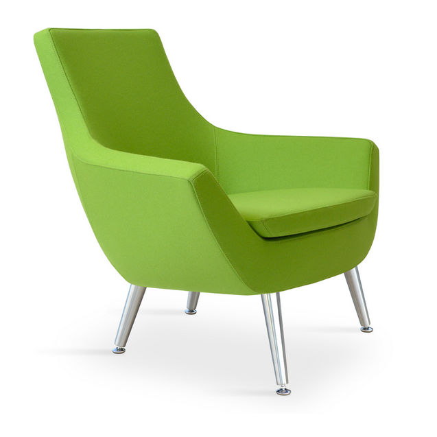 Buy Rebecca 4-Legged Steel Legs Lounge Chair | 212Concept