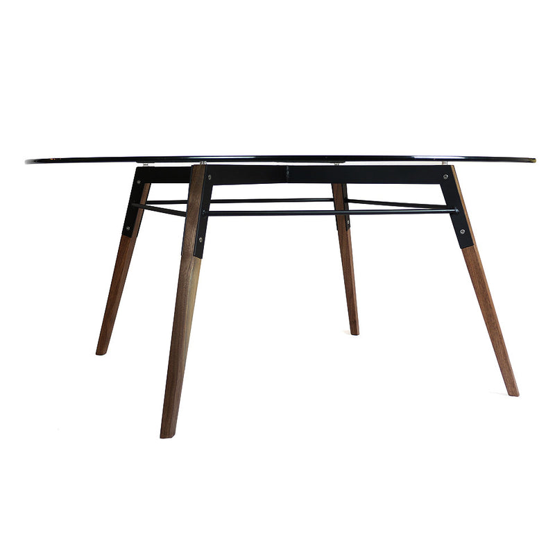 Buy Industrial Steel Frame Coffee Table with Glass Top | 212Concept