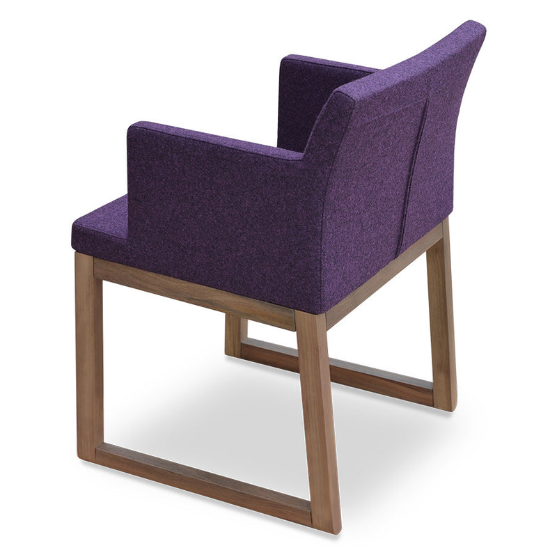 Buy Square Shaped Wooden Sled Base Armchair | 212Concept