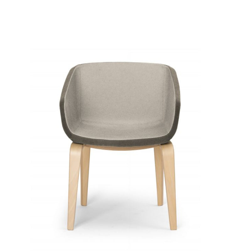 Arca Mini Armchair, 4 Legs Wooden Base