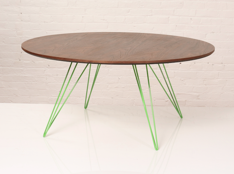 Buy Industrial Walnut Top Williams Coffee Table | 212Concept