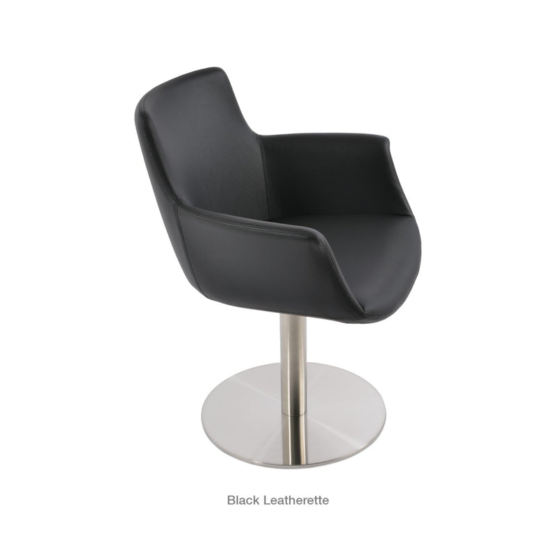 Bottega Arm Round Swivel Chair