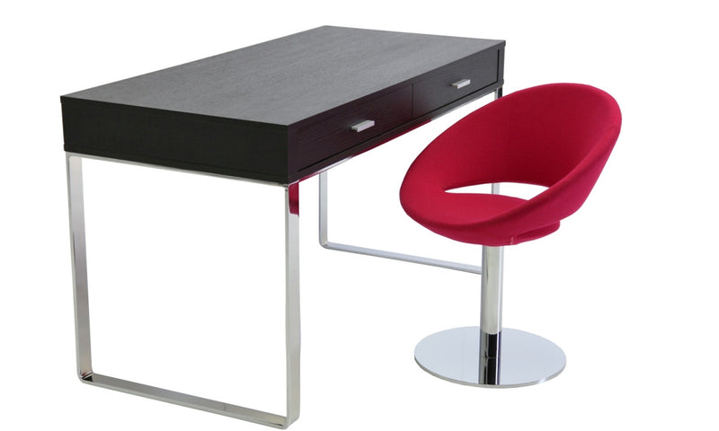 Crescent modern swivel chair with York computer desk 