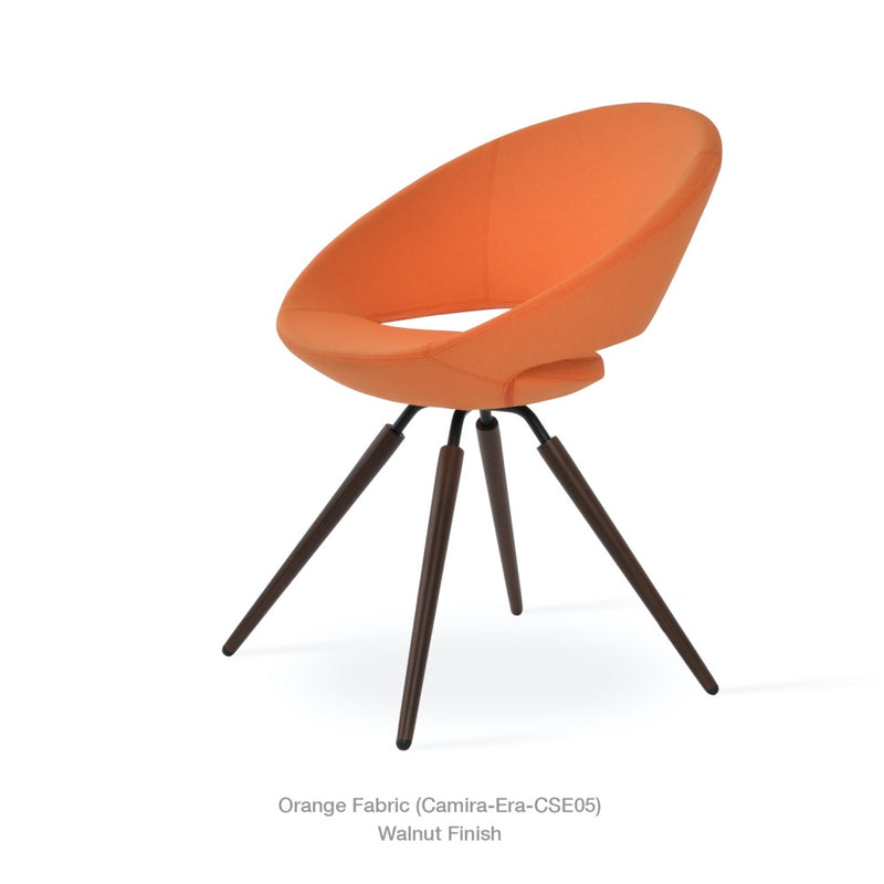 Crescent Carrot Swivel Chair
