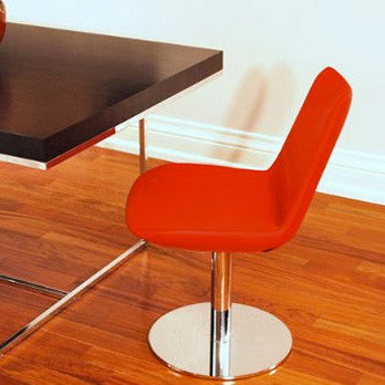 Orange Eiffel modern swivel chair