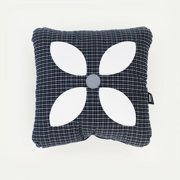 simple floral toss pillow
