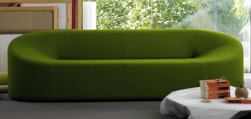 Morph modern sofa green fabric