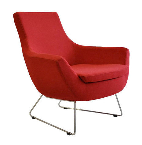 Rebecca Armchair Red Wool