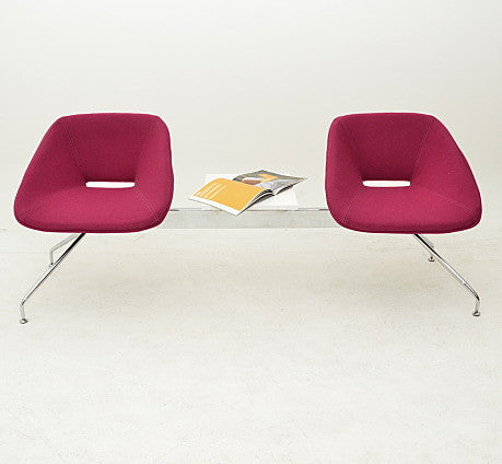 Buy Modern Bench in Red Upholstery Two-Seater | 212Concept 