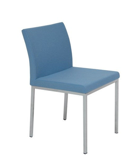 Blue Wool Dining Chair