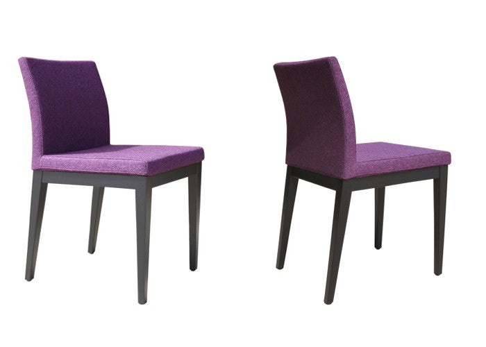 Purple wool dining chair