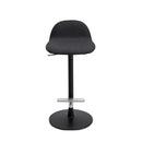 Pilat Stool with Backrest - Fully Upholstered