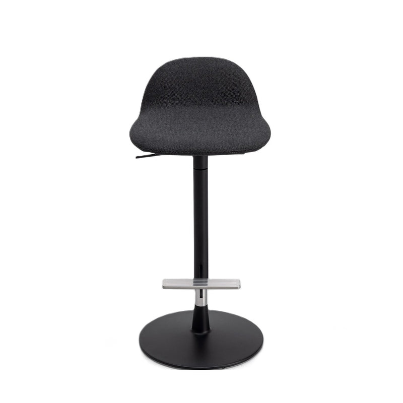 Pilat Stool with Backrest - Fully Upholstered