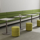 Globe Table | Square Wood Top | Square Base