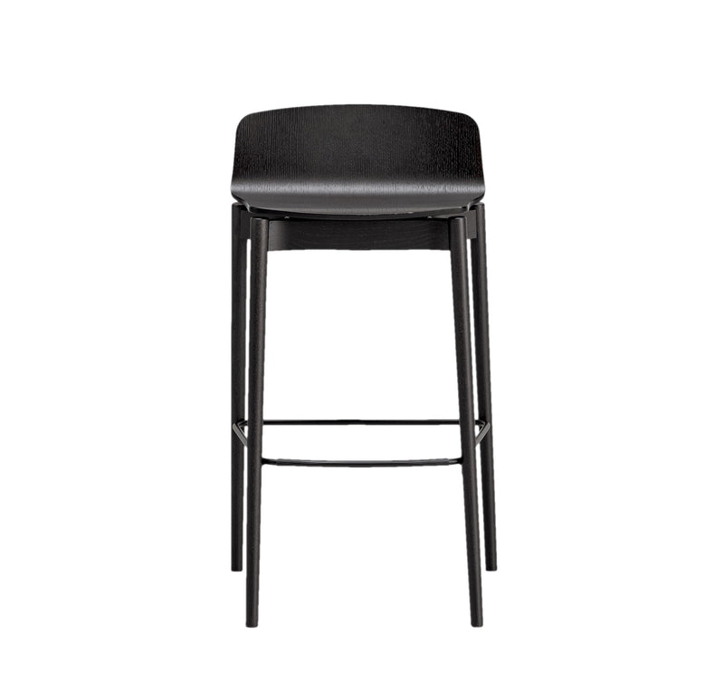 Rama Wood High Back Stool - Pack of 4