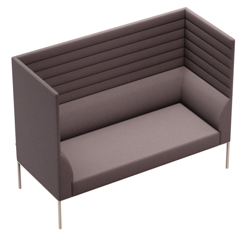 Noda High Back 2 Seater Sofa