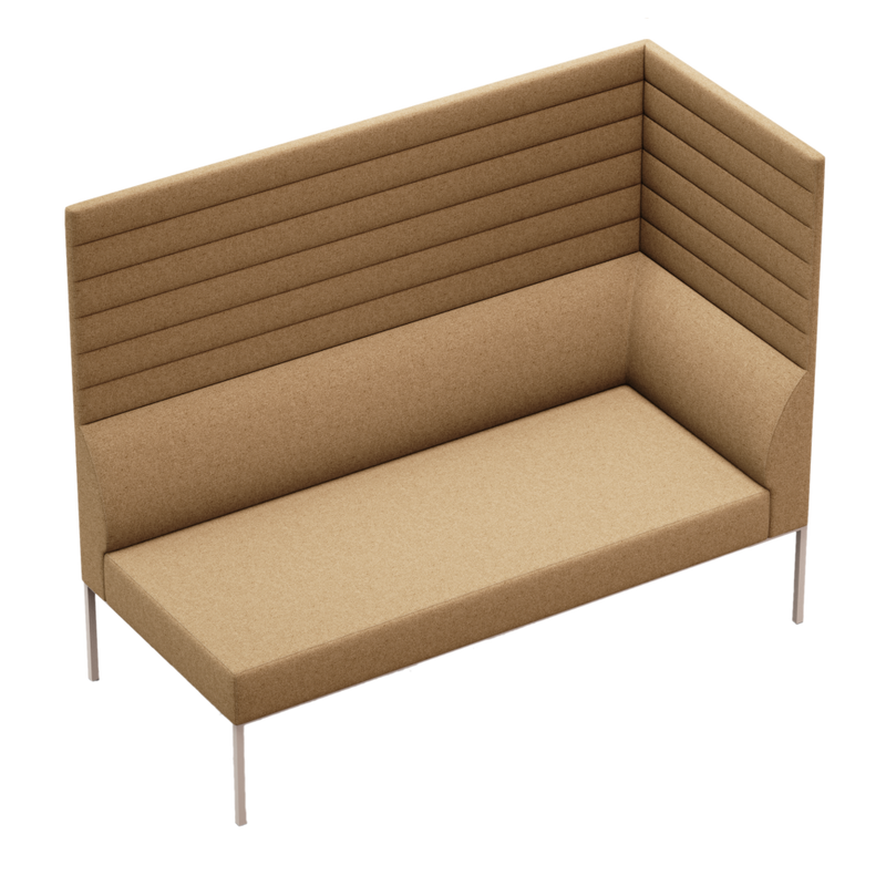 Noda High Back One Arm 2 Seater Sofa