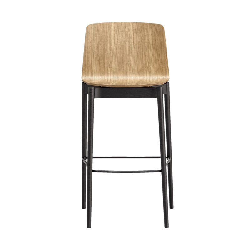 Rama Wood High Back Stool - Pack of 4