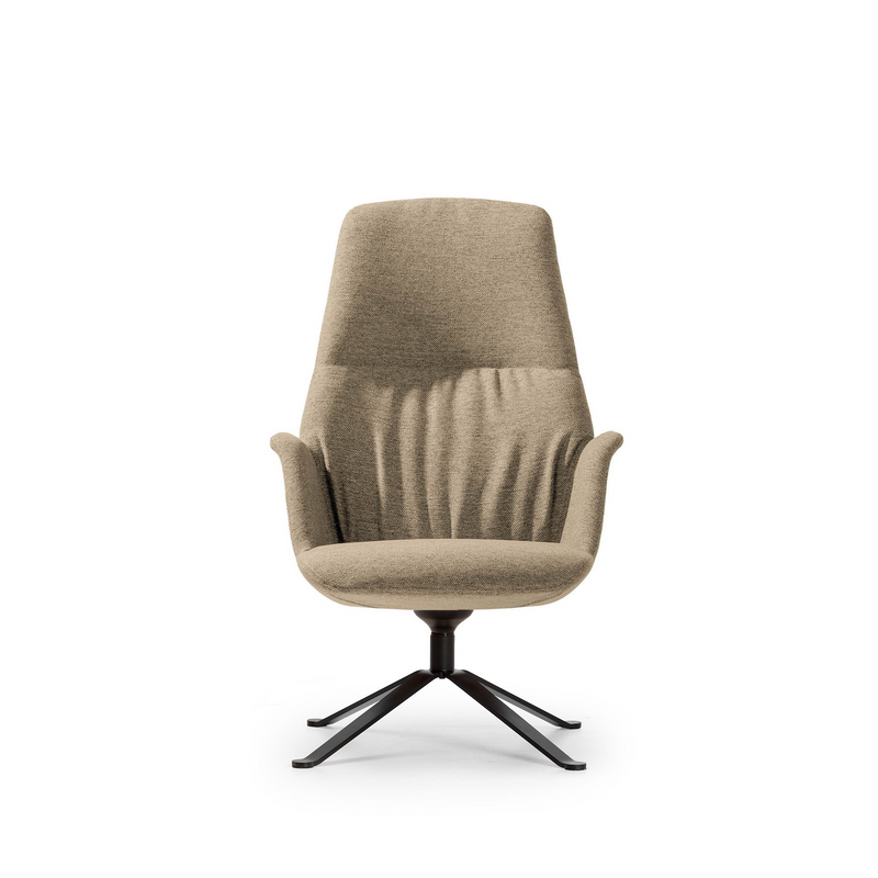 Hive Soft Lounge Chair | High Back | Steel Swivel Base