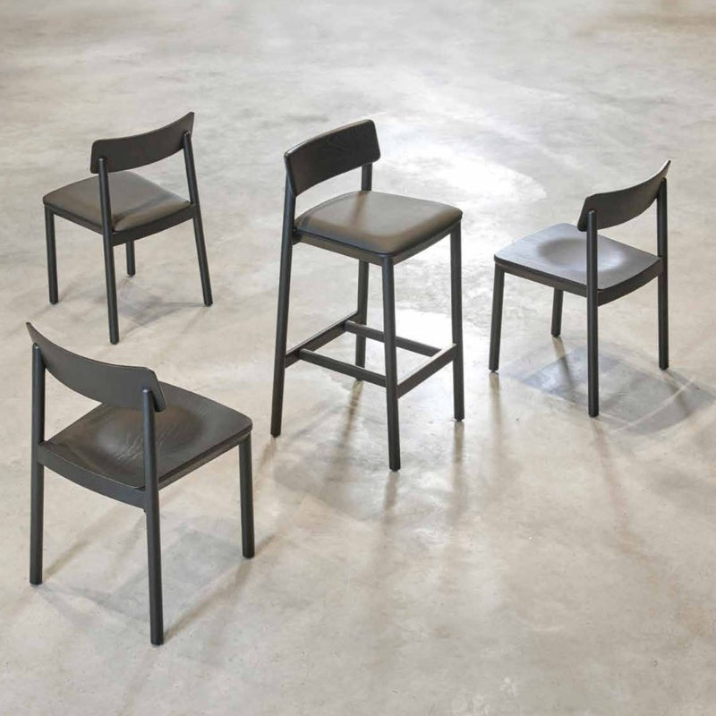 Mika Stacking Chair - Upholstered Seat