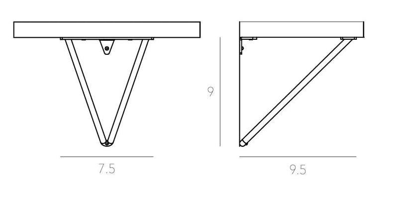 Adams Shelf Bundle (Brackets + Shelf board)