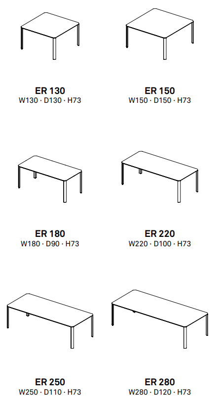 Ermete Square Table