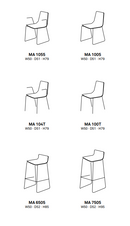 Marina Out Sled Chair with Metal Wire Mesh