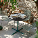 Marina Out Sled Chair with Metal Wire Mesh