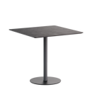 Globe Table | Square Wood Top | Round Base