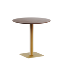 Globe Table | Round Wood Top | Square Base