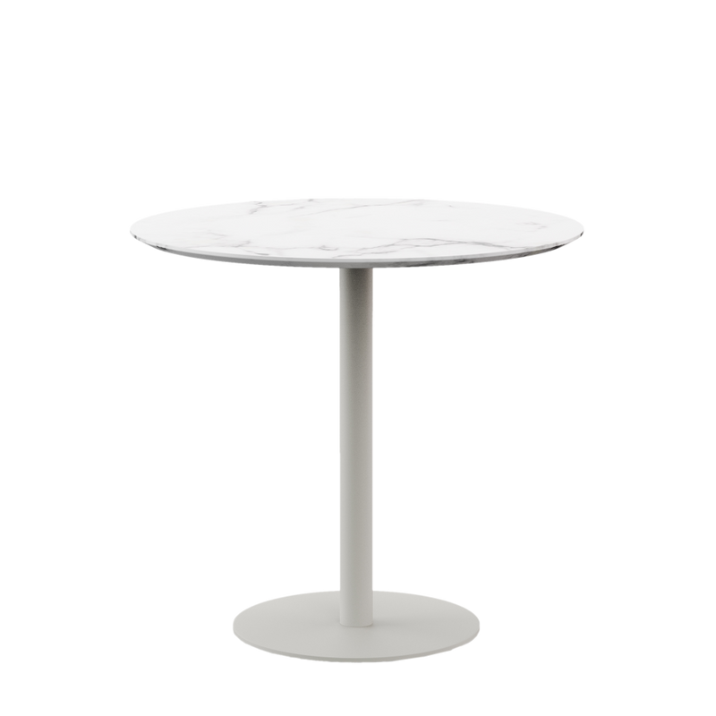 Globe Table | Round Wood Top | Round Base