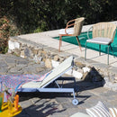 Kissi Sun Lounger with Wheels