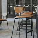 Ojai Metal Stool Upholstered