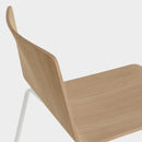 Rama Wood High Back Stool - Pack of 4