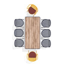 Melik Rectangular Table 180