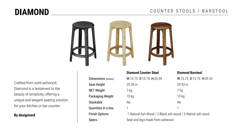 Diamond Counter Stool