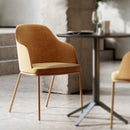 Rhone Side Armchair w/ Steel Base